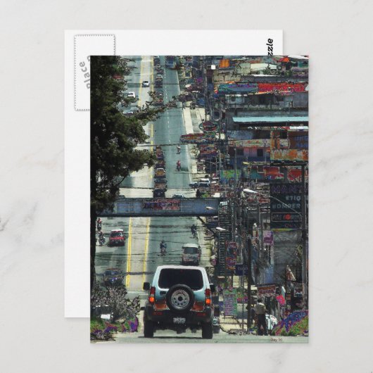 通り,グアテマラ ポストカード (正面/裏面)