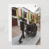 通り、コロンビア、カルタヘナ ポストカード (正面/裏面)