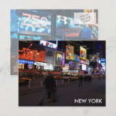 通り，ニューヨーク ポストカード (正面/裏面)