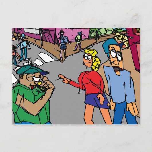 通り ポストカード (正面)