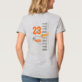 通り | 女子Vネック Tシャツ (裏面)