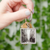 通りAumaire、通りボルタからの、パリ1858-78年 キーホルダー (手)