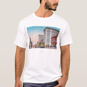 通りCarOakland、カリフォルニアとのブロードウェイの眺め Tシャツ