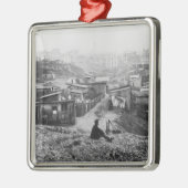 通りChamplainの小屋のグループ、1858-78年 メタルオーナメント (左)