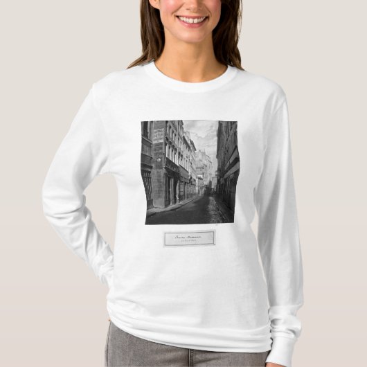 通りdes Bourdonnaisパリ1858-78年 Tシャツ (正面)
