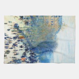 通りdes Capucinesクロード・モネの芸術 キッチンタオル