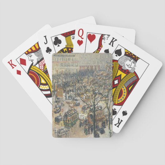 通りdes Italiens、朝、日光1897年 トランプ (裏面)