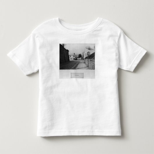 通りdes Saules、パリ1858-78年 トドラーTシャツ (正面)