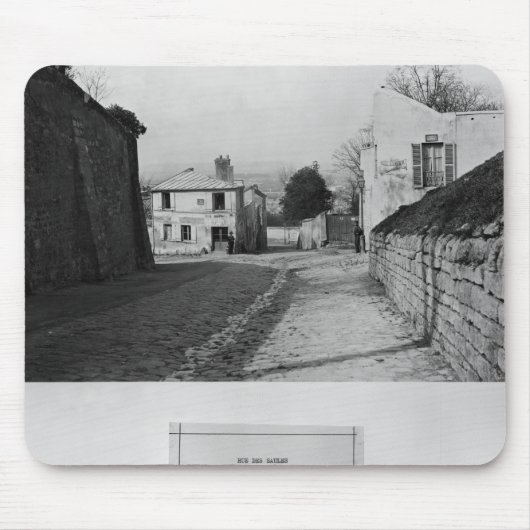 通りdes Saules、パリ1858-78年 マウスパッド (正面)