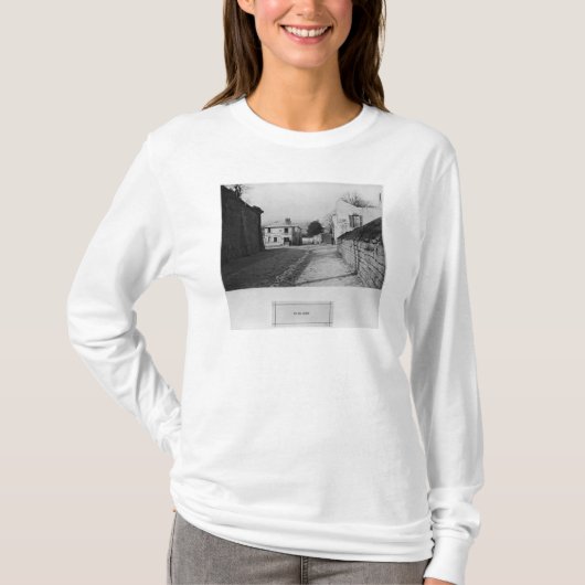 通りdes Saules、パリ1858-78年 Tシャツ (正面)
