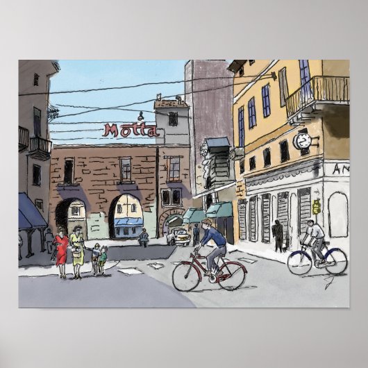 通りinイタリア# 22ポスター ポスター (正面)