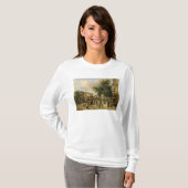 通りMontmartre、パリ1830年の眺め Tシャツ (正面フル)