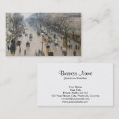 通りMontmartre -パリ-カミーユ・ピサロ 名刺 (正面/裏面)