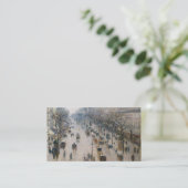 通りMontmartre -パリ-カミーユ・ピサロ 名刺 (スタンド正面)