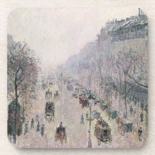 通りMontmartre 1897年(キャンバスの油) コースター