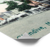 通りSceneGlendive, MT ポスター (角)