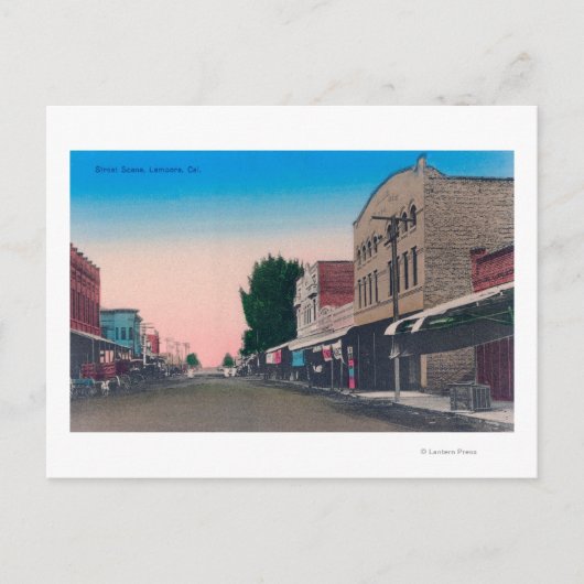 通りSceneLemoore（カリフォルニア州） ポストカード (正面)