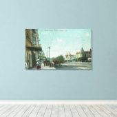 通りScenePacific Grove(カリフォルニア州) キャンバスプリント (インサイチュ (ウッドフロア))