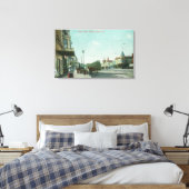 通りScenePacific Grove(カリフォルニア州) キャンバスプリント (インサイチュ (寝室))