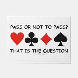 通るか否かそれが問題のユーモアだ ドアマット