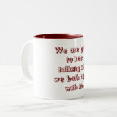 通信が悪い2トーンマグ ツートーンマグカップ (正面左)