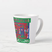 通信の内訳 カフェラテマグ (右アングル)