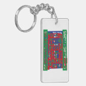 通信の内訳 キーホルダー (正面左)