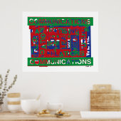 通信の内訳 ポスター (キッチン)