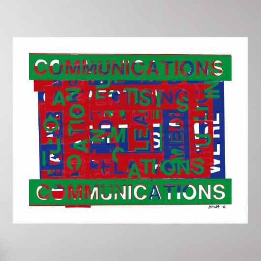 通信の内訳 ポスター (正面)