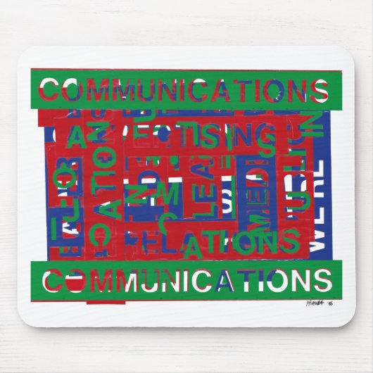 通信の内訳 マウスパッド (正面)