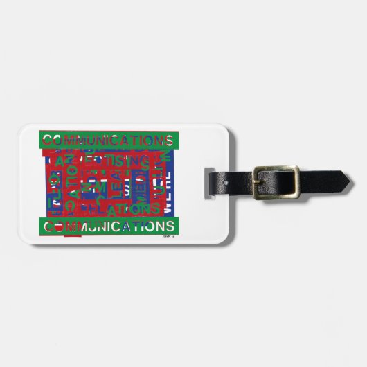 通信の内訳 ラゲッジタグ (正面横)