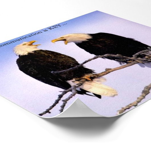 通信は鍵... ポスター (角)