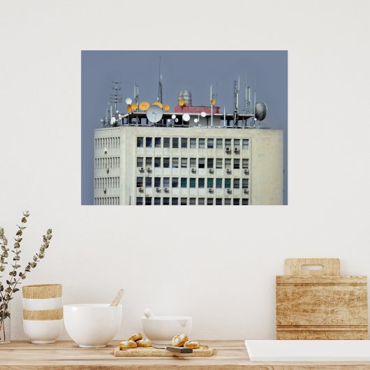 通信アンテナ ポスター (キッチン)