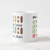通信ケーブル色マグ ジャンボコーヒーマグカップ (正面)