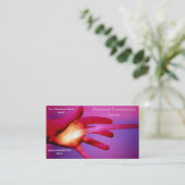 通信システムビジネスカード 名刺 (スタンド正面)