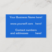 通信システムビジネスカード 名刺 (裏面)