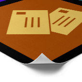 通信タイル壁紙 ポスター (角)