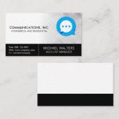 通信チャットロゴ 名刺 (正面/裏面)