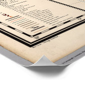 (通信レター)メキシコの地図 ポスター (角)