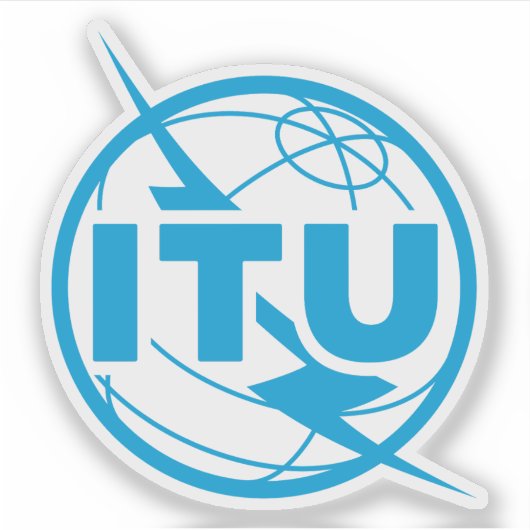 通信国際的連合 シール (正面)