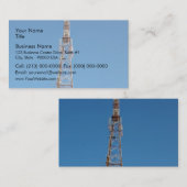 通信塔を見上げる 名刺 (正面/裏面)