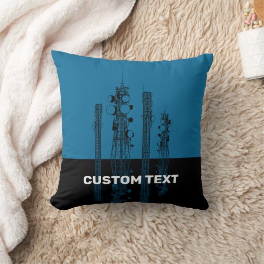 通信塔 クッション (ブランケット)