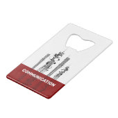 通信塔 クレジットカード栓抜き (正面アングル)