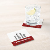 通信塔 スクエアペーパーコースター (インサイチュ)