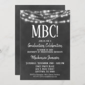 通信学位卒業パーティー招待状 招待状 (正面/裏面)