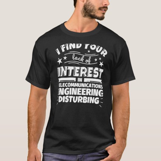 通信工学 興味がない Tシャツ (正面)