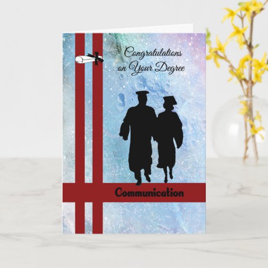 通信度カード宇宙背景 カード (黄色い花)