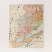（通信状）メキシコ地図 ジグソーパズル (縦)