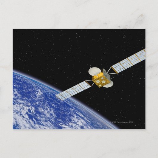 通信衛星 ポストカード (正面)