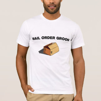 通信販売の新郎によって描かれるパッケージのティー Tシャツ